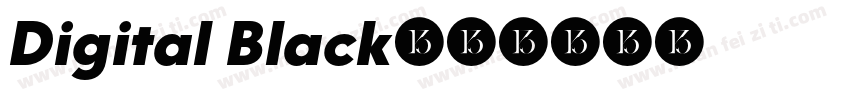 Digital Black字体转换